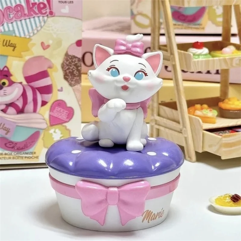 Hot Miniso Disney Cupcake Series Blind Box Dumbo Lucifer Cat  Anime Cute Figures Mystery Box Room Decoration Kids Special Gift