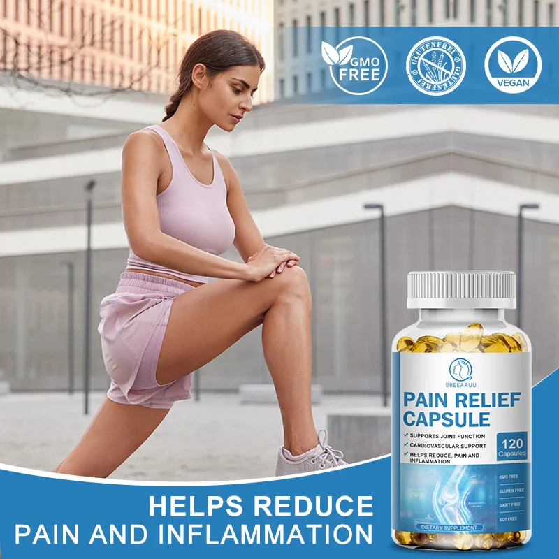 BBEEAAUU Organic Curcumin Capsules Support Joint and Bone Health Alleviate Joint Pain