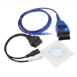 VAG-COM KKL OBD2 USB Cable Scanner Scan Tool For Audi/VW/SEAT/Skoda Vag Auto Full Support Of KW 1281 and KW2000 with VAG 2X2Pin