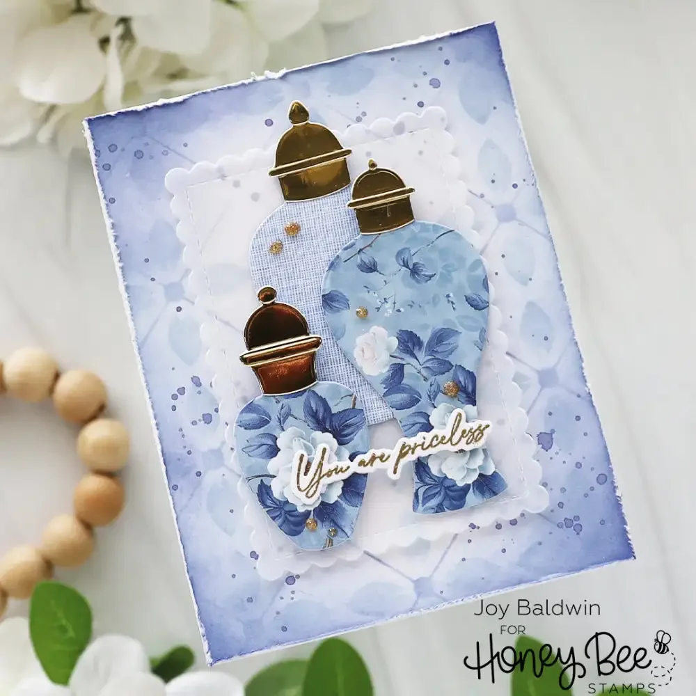 Metal Cutting DiesFloral Mosaic Spring Bird Bath Ginger Jars Cottage Silicone Stamps Scrapbooking Stencil Photo Album Card DIY