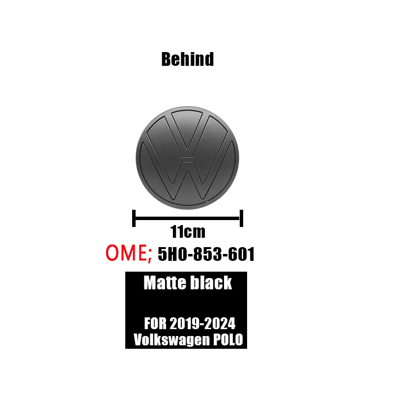 For Volkswagen Polo 2019 2020 2021 2022 2023 2024 139mm 110mm VW