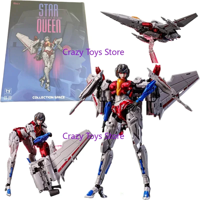 Em estoque espaço reforma CS-03 estrela rainha 19cm modelo kit brinquedo starqueen starscream figura de ação brinquedo presente colecionável