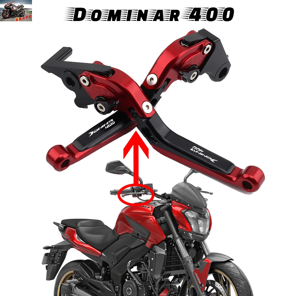 

High Quality For Bajaj Dominar 400 2017-2021 Motorcycle Clutch Lever Brake Lever Set Adjustable Motor Handle Levers Accessories