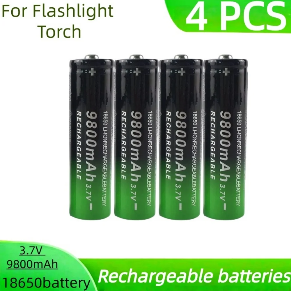 2025new شحن سريع 18650 بطارية عالية الجودة 9800mah 3.7 فولت 18650 بطارية ليثيوم أيون مصباح يدوي شحن البطارية #3