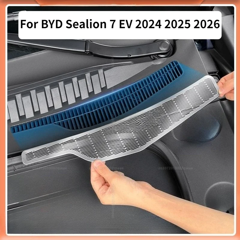 Auto-Fronthauben-Staubschutzabdeckung, Filterabdeckung, Schutzabdeckung, Ansaugöffnungs-Zubehör für BYD Sealion 7 EV 2024 2025 2026 – Detail 1
