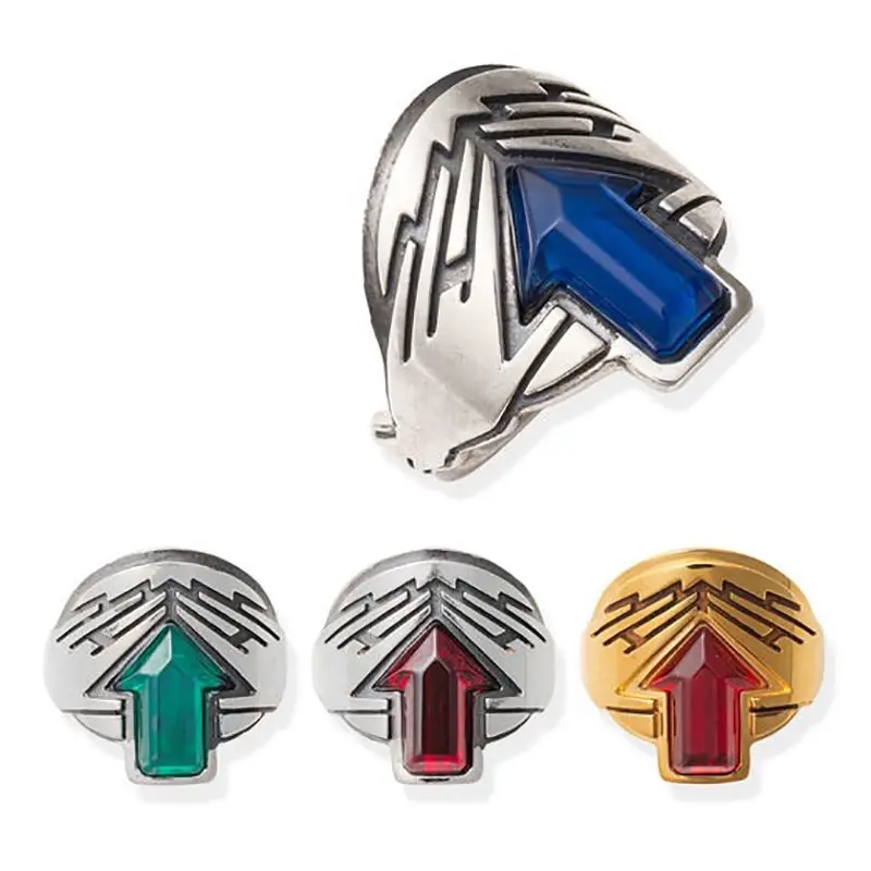 Anillo de plata con figura de Kamen Rider, accesorios exquisitos para Cosplay masculino, joyería para niños, regalo de Festival de dibujos animados de Anime