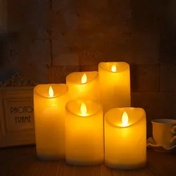1Pc flickering flameless candle, creating a romantic atmosphere, DIY atmosphere lamp, creating a warm autumn, battery