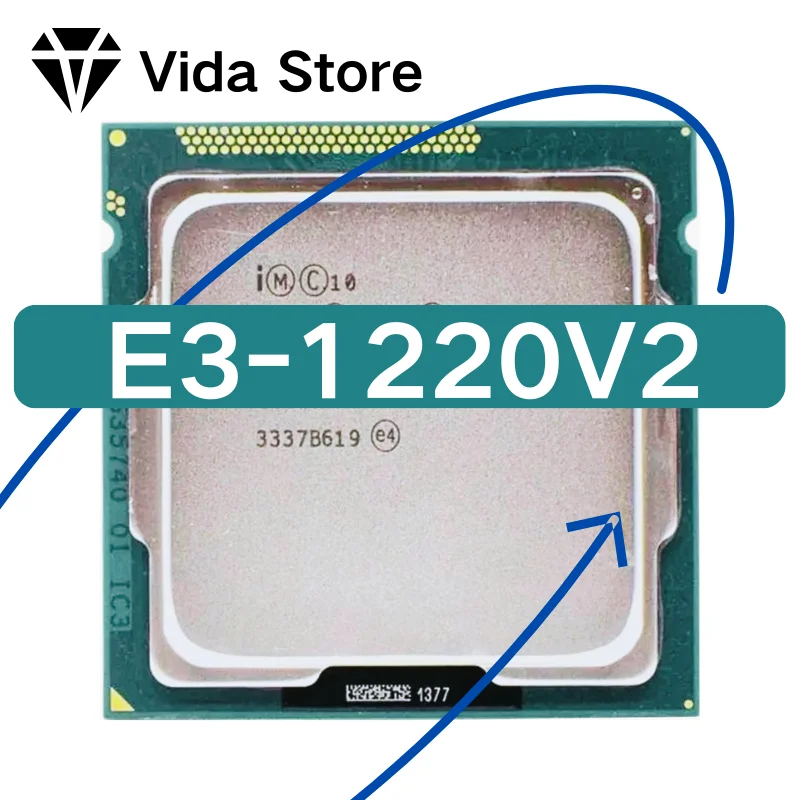 

XEON E3-1220V2 E3 1220 V2 3,10 GHZ Quad-Core 8MB E3-1220 V2 DDR3 1600MHz E3 1220V2 FCLGA1155 TPD 69W