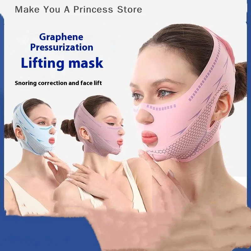 

Graphene Face-Lift With Sleep Face V Shape Facial Slimming Bandage Relaxation Shape Lift Reduce Double Chin Face Thinning Band