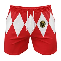 Pantalones cortos deportivos informales de tela gruesa con dibujos animados, pantalones cortos deportivos de Anime, pantalones cortos deportivos informales de manga corta