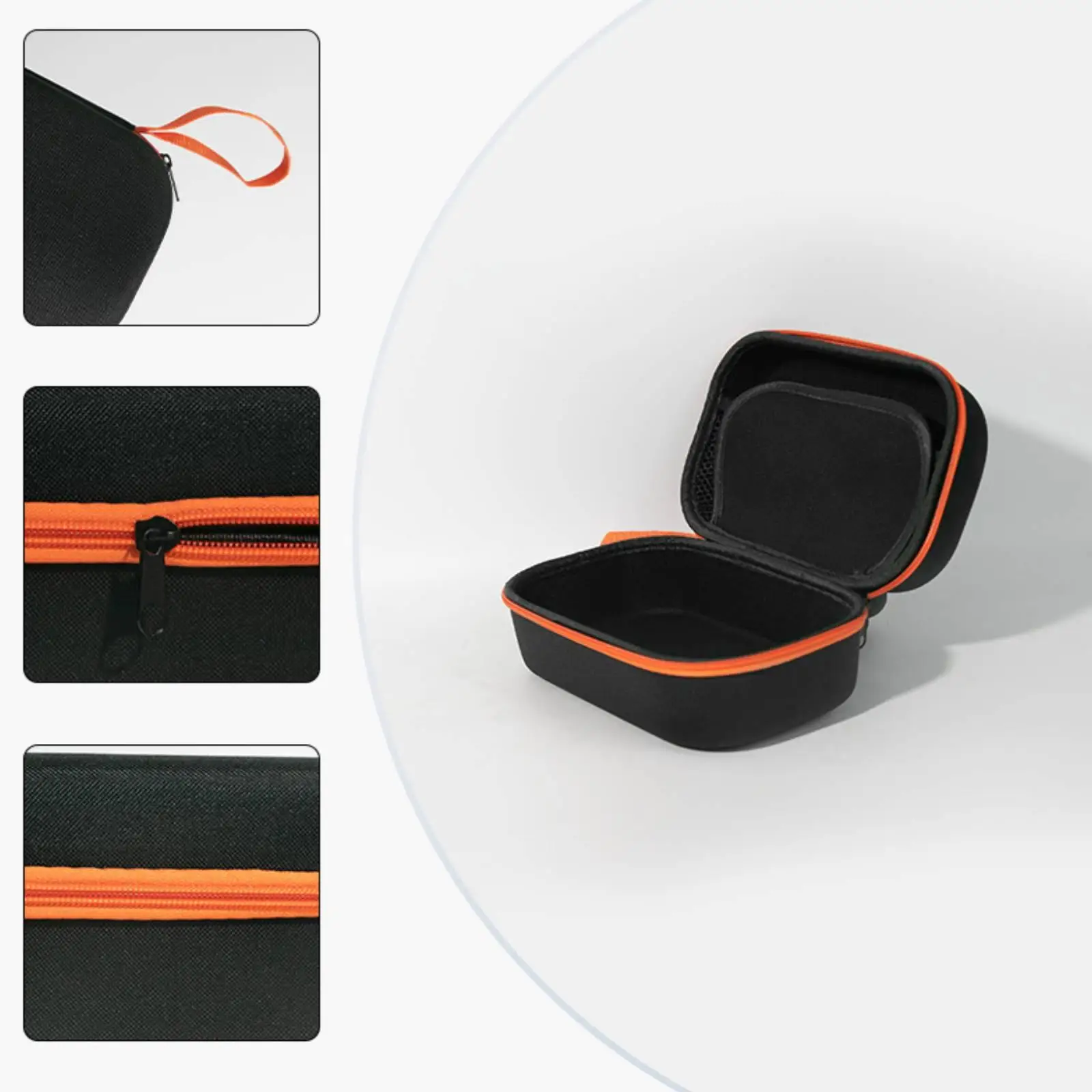 Shockproof Air Pump Case EVA Oxford Portable Bag Breathable Mesh Pocket for Cables Earphones and Charger