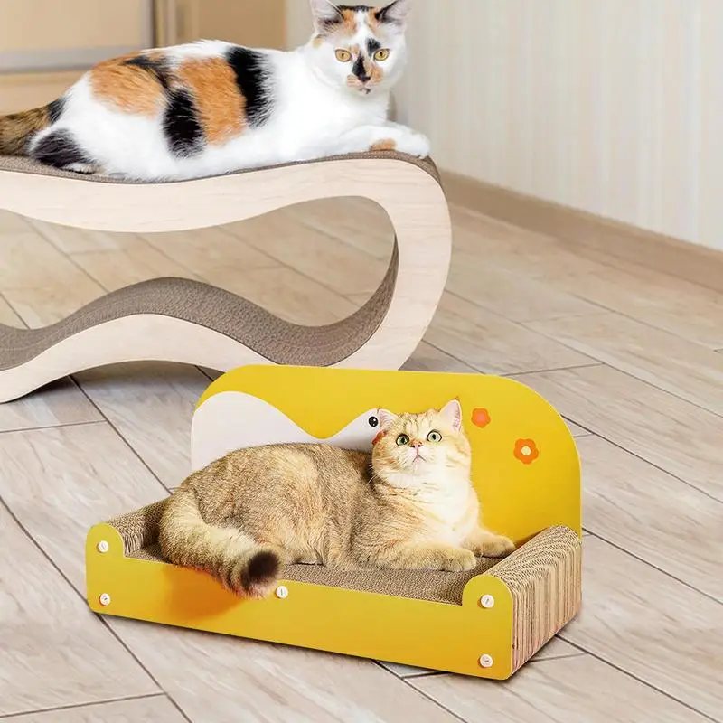 Cat Scratcher Corrugated Cat Scratcher Cat Nest Furniture Cardboard Bed Scratch Pad Furniture Protect Kitten Training Toy supply