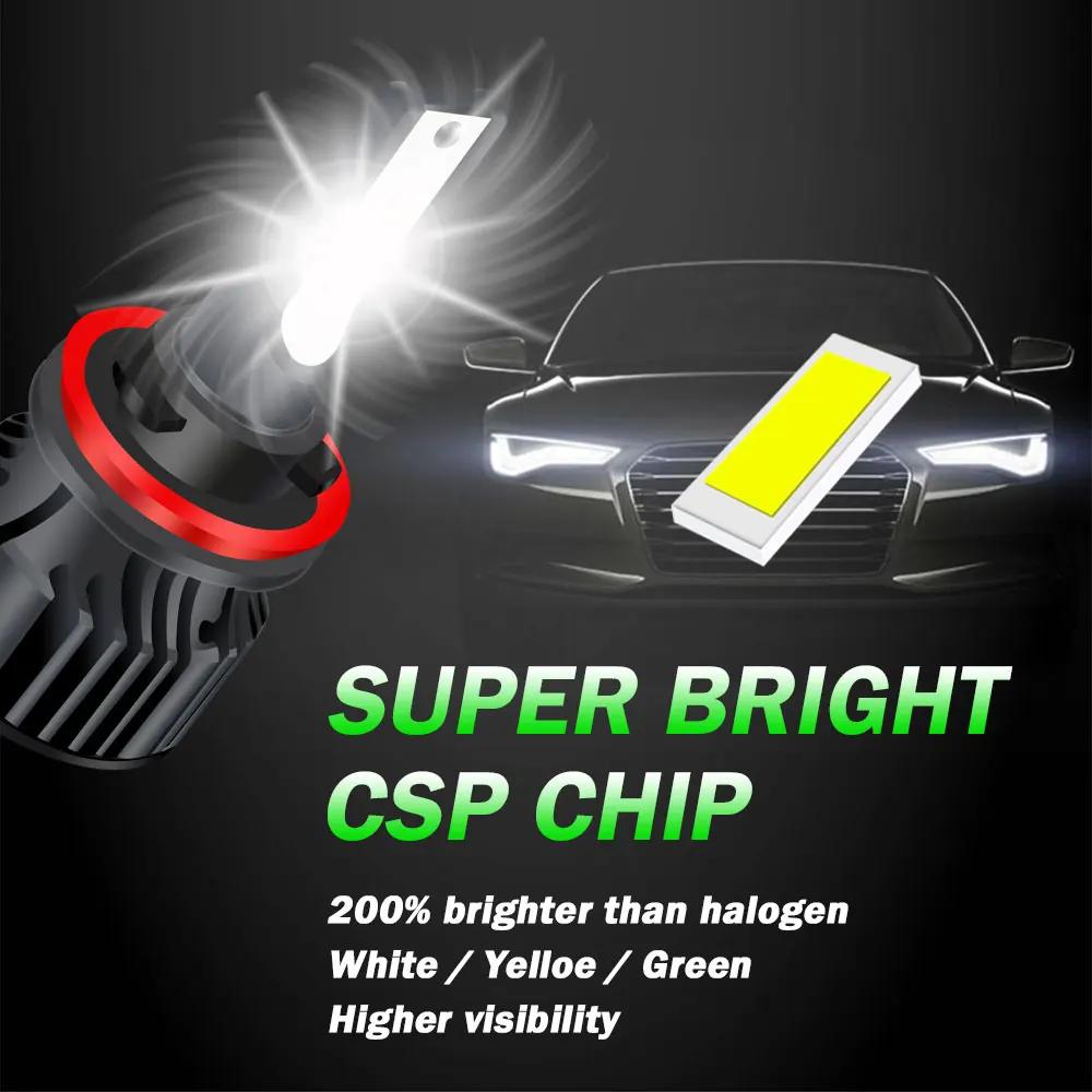 BhoiMo Led الجبهة الضباب الخفيف لتويوتا كورولا لمبات 2016 2017 2018 2007 2008 2009 2010 2011 2012 2013 2014 2015 مصباح السيارات السيارات