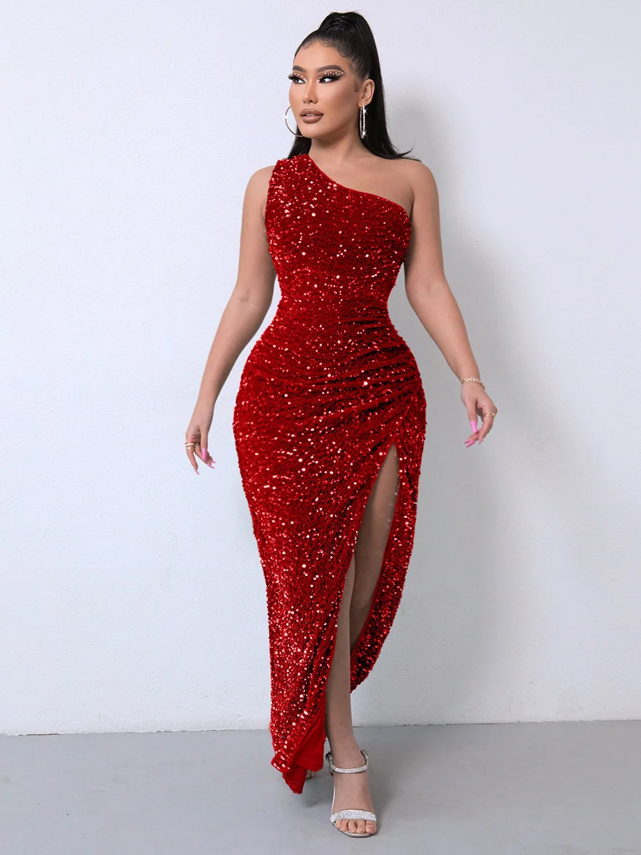 Sexy Backless Sequi… - image