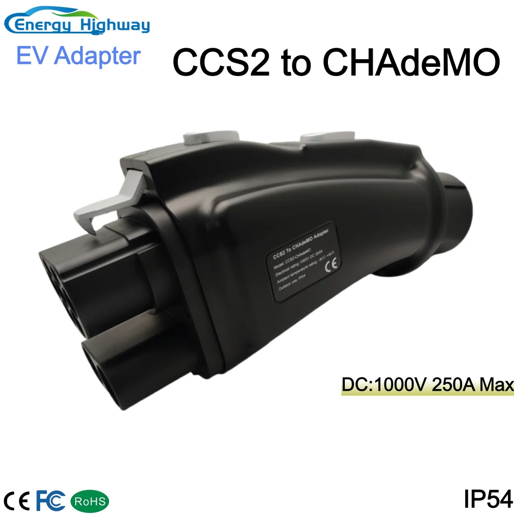 

Energy Highway CCS2 to CHAdeMO EV Converter Adapter DC 250A 1000V 250KW CCS Combo2 to Japanese Electric Vehicle Charging Adaptor