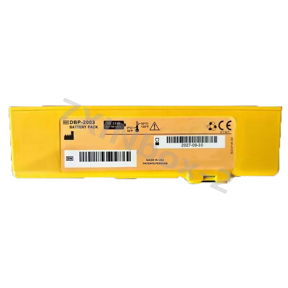 New Genuine 2027 DCF-2003 DBP-2003 12V 2.8Ah Battery For Defibtech View AED Pack EXP 6600mAh