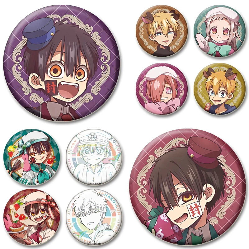 Hanako-kun,Yashiro Nene,Minamoto Kou,Mitsuba Brooches Cartoon Anime Cute Badge Cosplay Creative Enamel Pins for Backpack Clothes