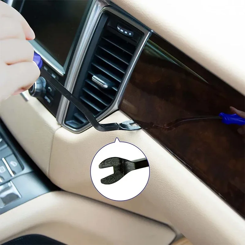 Car Stereo Trimming Removal Tool Kit Door Cleat Trim Removal Video Dashboard Navigation Removal Plastic Car Interior Repair Tool