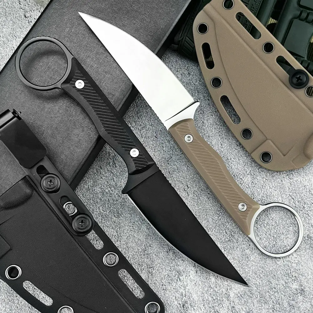 سكين الرقبة TRSKT ، السكاكين التكتيكية ، سكين التخييم Fulltang 440C ، سكين فتح علبة الجيب ، أداة edc مع Kydex Droshipping