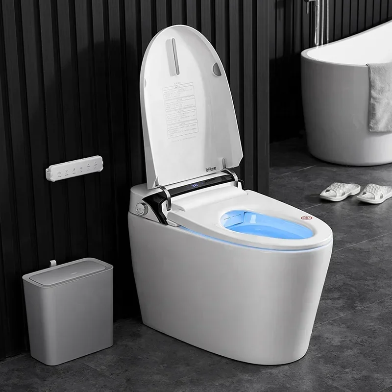 Intelligent Inodoor Toilet Bowl Bathroom Ceramic Automatic Smart Toilet Commode with Water Tank Inner