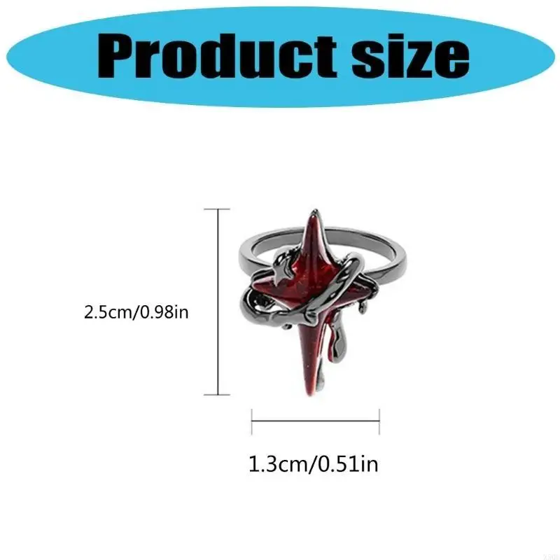 حلقات بسيطة قابلة للضبط قابلة للتعديل حلقات النجمة حلقات الأزياء للمرأة