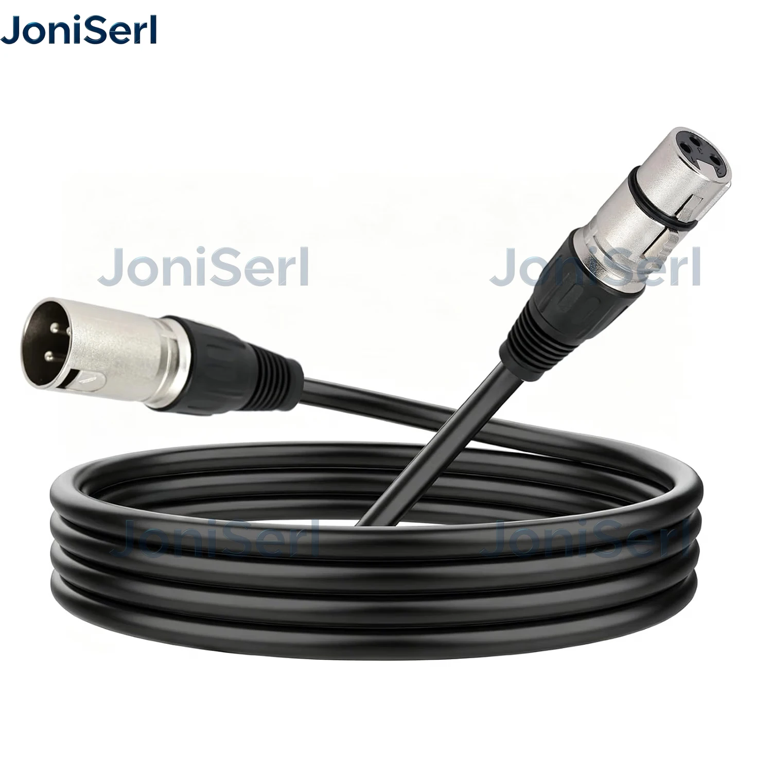 1m 2m 5m-50m XLR 3pin Male to Female Supply Cable extend Cord  for DSLR Camera Monitoring DMX audio mixing console