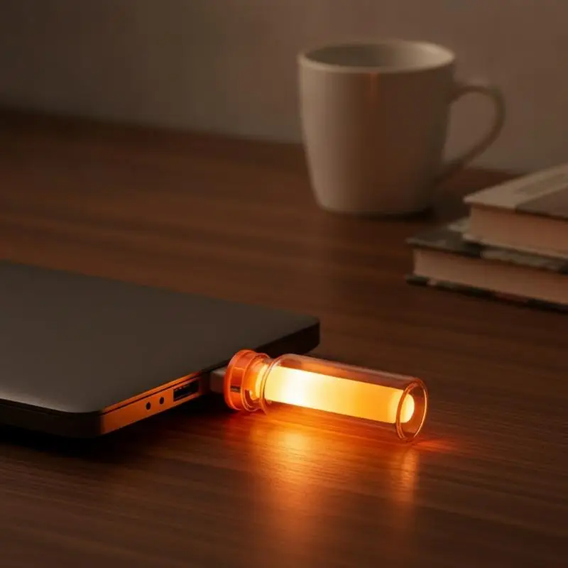 RGB Car Glass Bottle Ambient Light USB Powered Plug Play Transparent Auto Interior Night Decor Light for Drivers