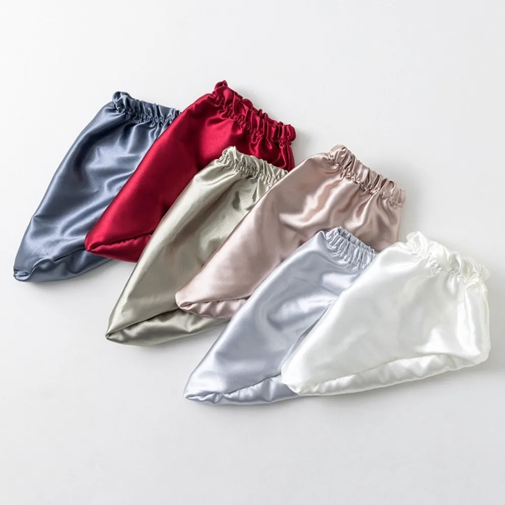 

Glossy Silk Sleeping Socks Soft Night Wear Loose Foot Covers Postpartum Care Solid Color Air Conditioning Socks Sleep Time