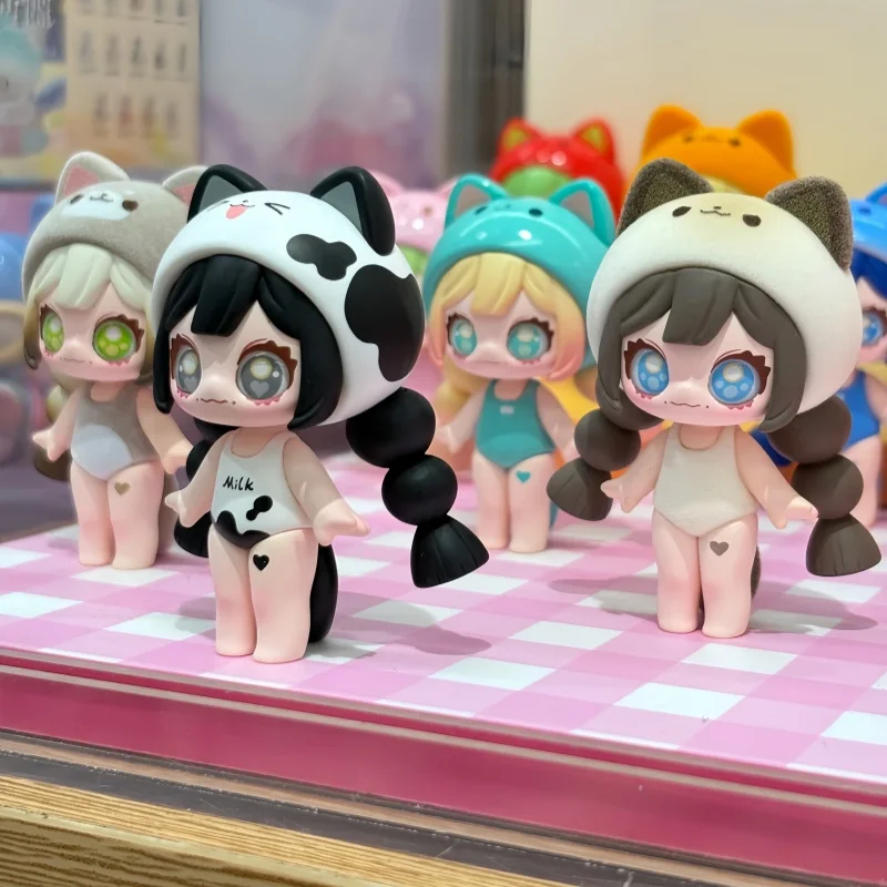 جديد في المخزون Hola الدوبامين القط Iconbox صندوق أعمى شخصيات صغيرة دمية العصرية القط فتاة تحصيل نموذج الحلي هدايا عيد الميلاد #1