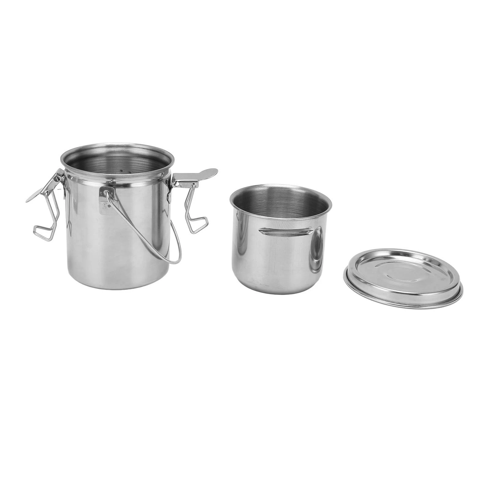 Paint Brush Washing Bucket Stainless Steel Paint Brush Washer Portable Handle Rustproof  Leakproof for Art Projects
