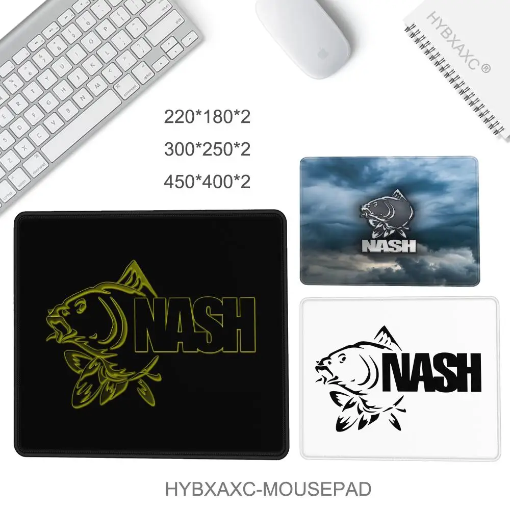 N-Nash Fishing Logos Gaming Mouse Pad XS Small Mousepad For PC Gamer Desktop Decoration Office Mouse Mat Deskmat Rug