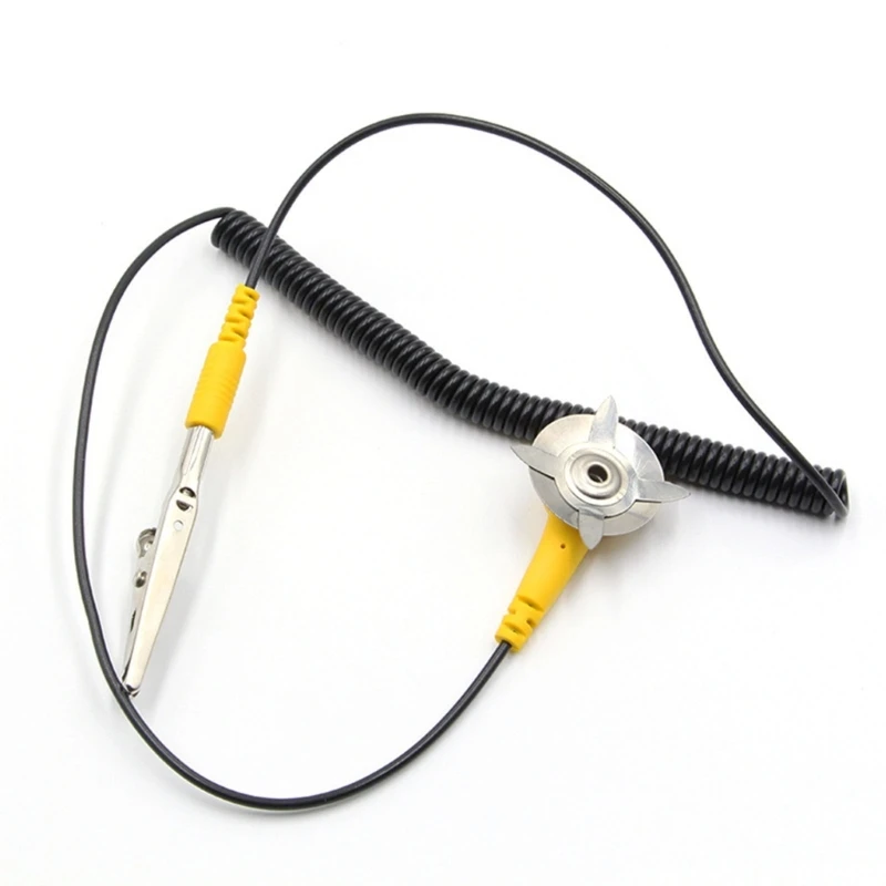 ESD Protections Wireless Clip Adjustable Closures 180cm Ground Wire Safety Device