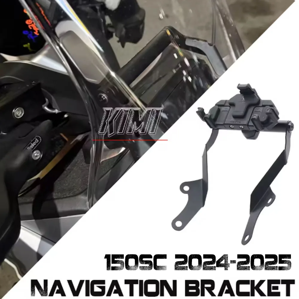 

For CFMOTO 150SC SC150 150 SC 2024 2025 Motorcycle Accessories Mobile Phone GPS Navigation Plate Bracket Windshield Stand Holder