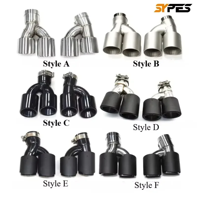 Hot Sale Car Exhaust Tips for G30 G31 G38 525i 528i 530i 535i 540i up 304 Stainless Steel Carbon Fiber Performance Quad