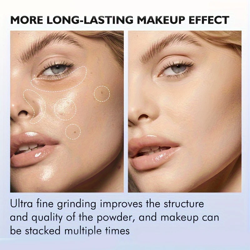 長持ちするフェイスセッティングパウダー オイルコントロール 防水 マット 毛穴が見えない 通気性 自然な仕上がり ルミナスパウダー