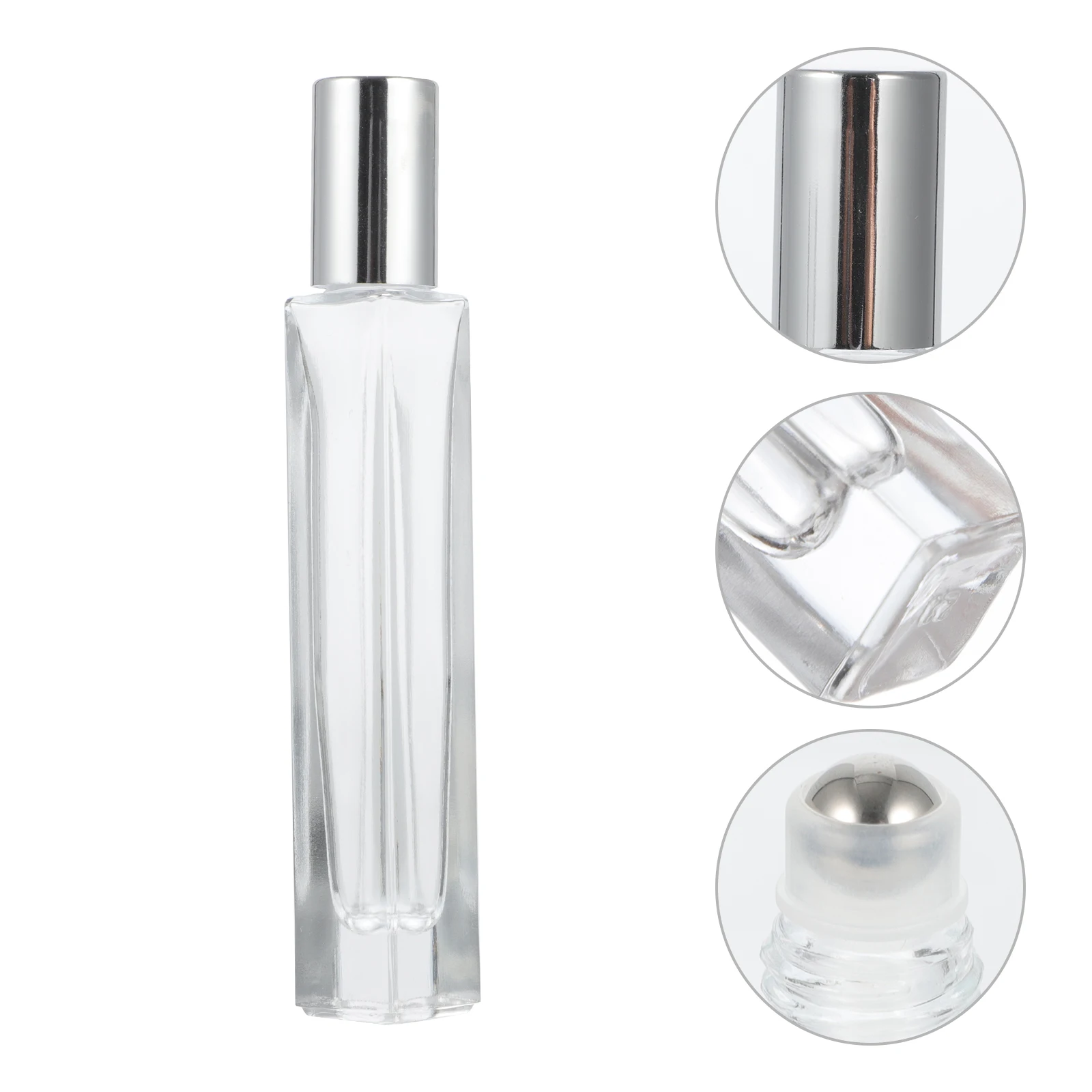 

5Pcs 10Ml Empty Glass Roller Bottles Leakproof Portable for Daily Care and Travel Roller Ball Bottles Perfume Bottle Kit