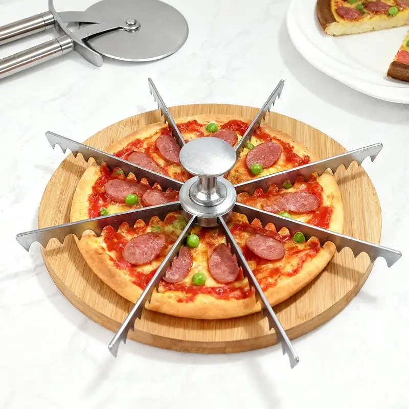 【MA】Aluminum Alloy Pizza Slicer Sharp Blades Food Grade Material For Home Kitchen Baking Pizza Making view 4