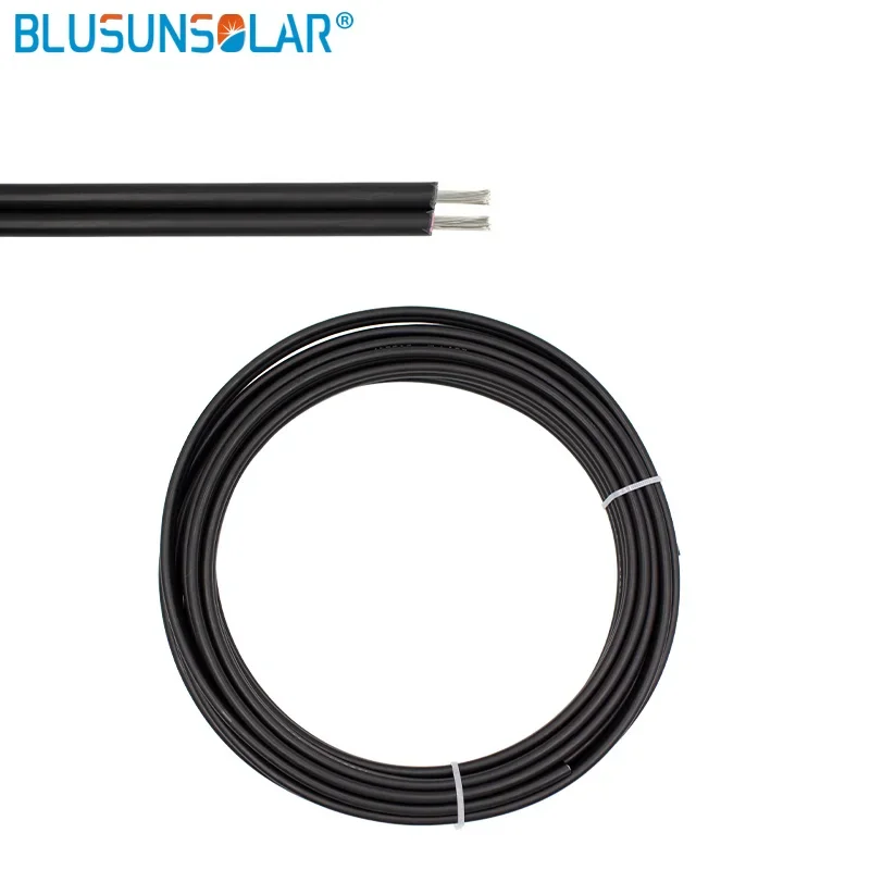 Rot schwarz Solar kabel Photovoltaik kabel 1500V awg 4 mm2 6 mm2 Kabel verzinnt Kupfer xlpe Mantel für PV-Module Zertifizierung