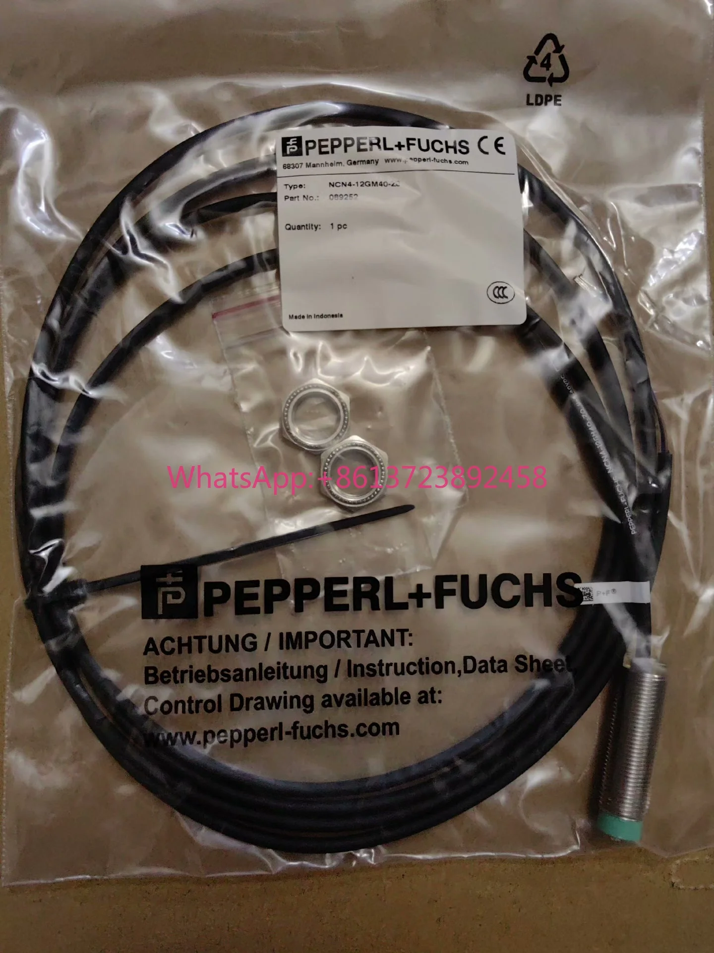 

Germany Pepperl + Fuchs NCN4-12GM40-Z0 Excellent!in stock