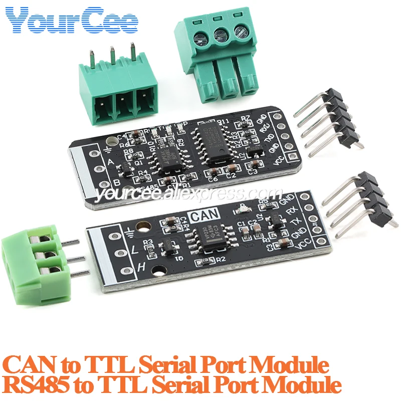 2pcs/1pc CAN to TTL Convertor Board Module RS485 to TTL Convertor CAN-TTL Serial CAN Drive Support 3.3 5V Wide Voltage Supply
