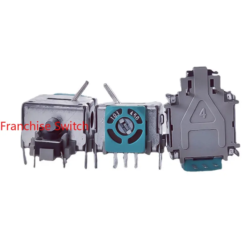 10PCS 3D Throttle Rocker Potentiometer 10K Unidirectional Slotted Edge Automatic Rebound Precision 103-450L 16x16