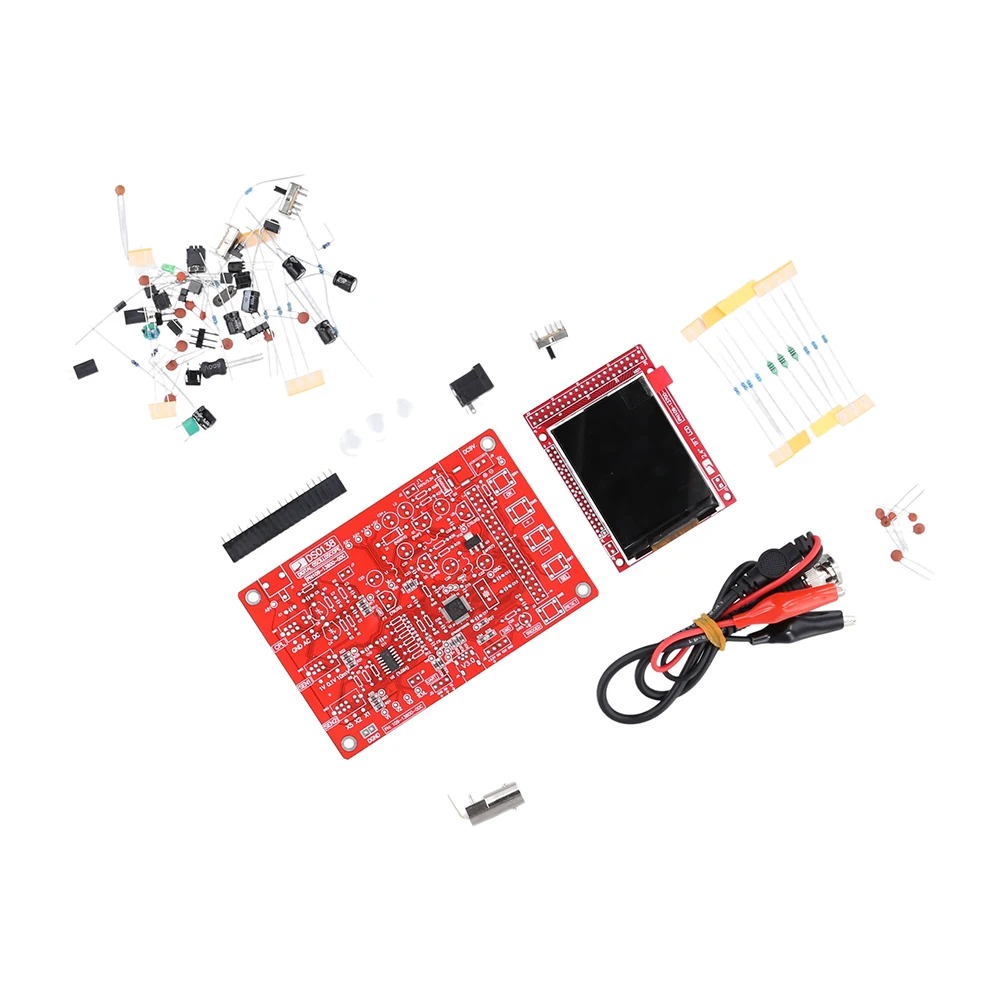 Comprehensive DSO138 Digital Oscilloscope DIY Kit with 2.4 Inch TFT Display for Electronics Learning and Training