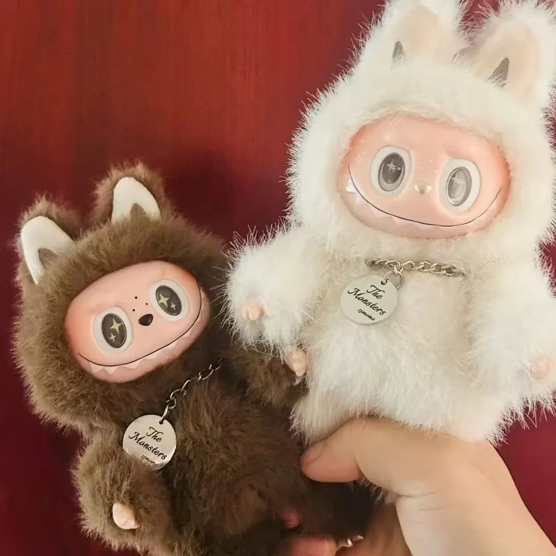 Llegada monstruo Labubu Zimomo Ángel cambio creativo muñeca Diy figura vinilo colgante muñeca modelo juguete réplica juguete regalos de cumpleaños