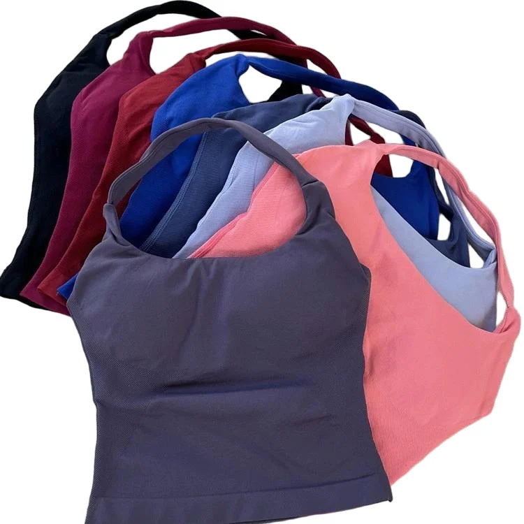 

Impact Halter Top Women's Gym Workout Sports Bra Activewear Running High Elastic Fitness Yoga Tank Top