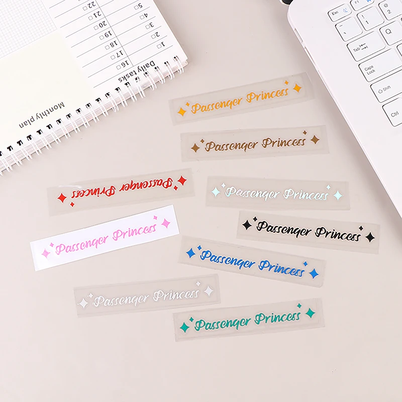 Passenger Princess Star Mirror Decal Sticker Personalized Car Stickers Reverse Mirror Decor Rearview Mirror Car Vinyl Decal