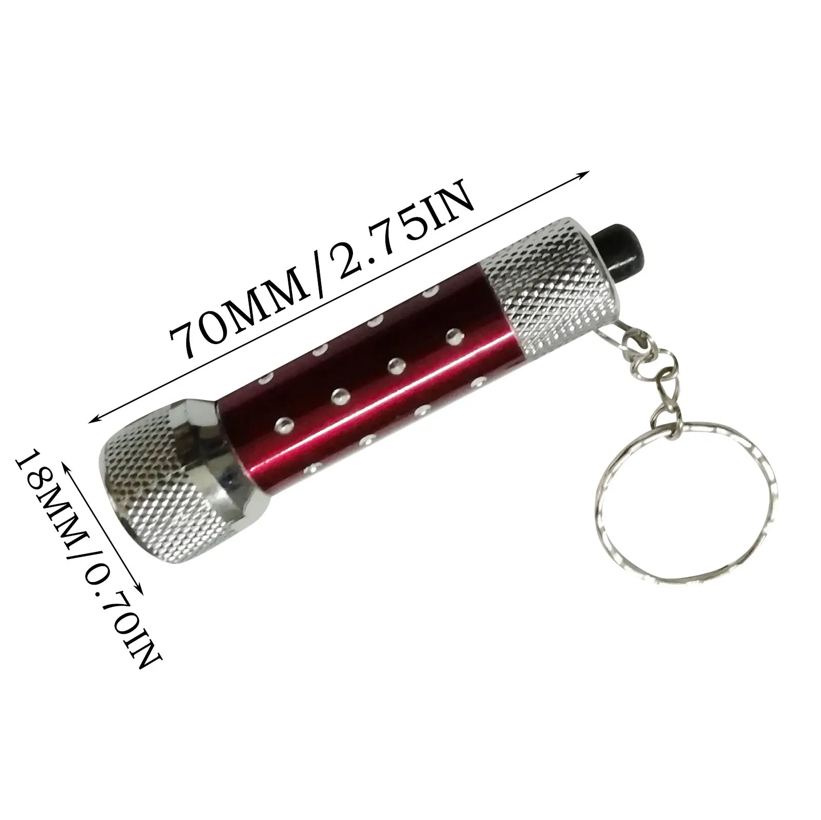 Super Bright 5led Flashlight With Multiple Colors Keychain Keyring For Outdoor Lighting Mini Flashlight Keychain