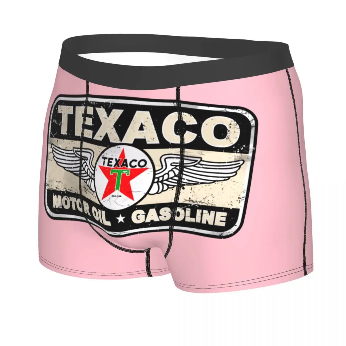 Custom Male Cool Vintage Texaco Sign Underwear Boxer Briefs Soft Shorts Panties Underpants