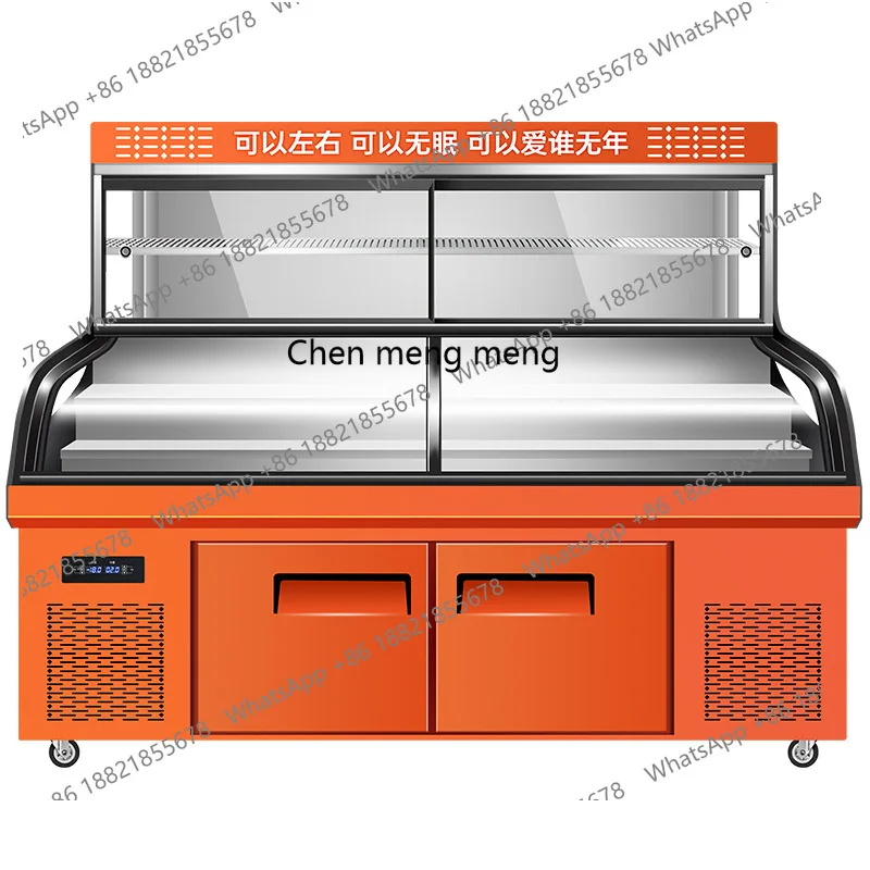 فريزر سلم ثلاثي الحرارة، وفريزر المأكولات البحرية، وخيط تجاري، وخزانة حفظ طازجة مجمدة