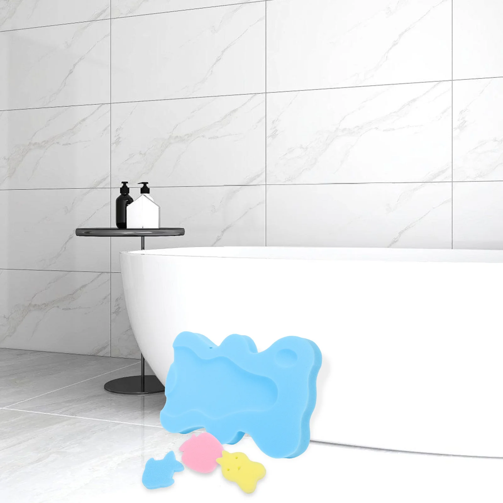 

Baby Bath Mat Non Slip Thick Sponge Cushion for Newborn Infant Bathing Soft Comfortable Support for Tub Or Sink