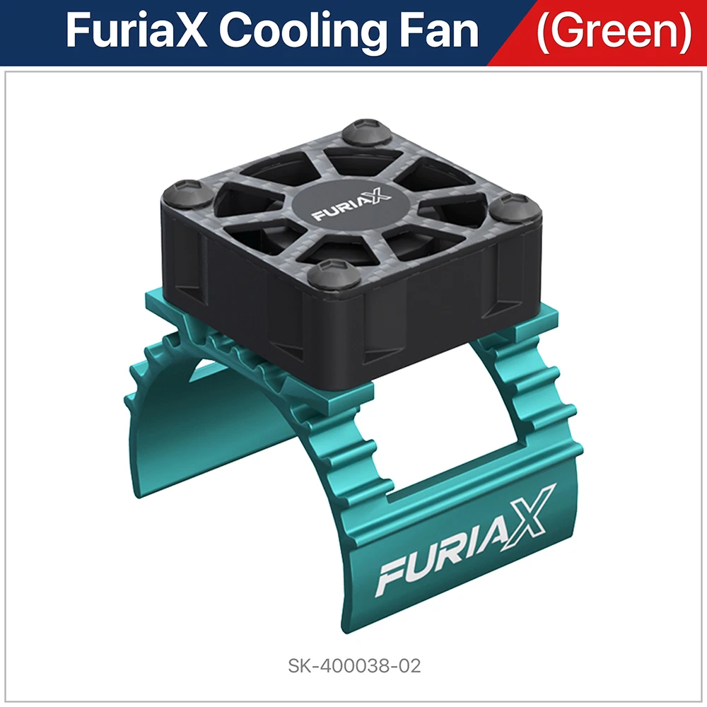 SKYRC Metall-Lüfter, 28000–30000 U/min, CNC-Aluminium, 8,4 V, FuriaX CoolSink Pro Lüfter-Set für 1/10 3650 Motoren, ferngesteuertes Auto